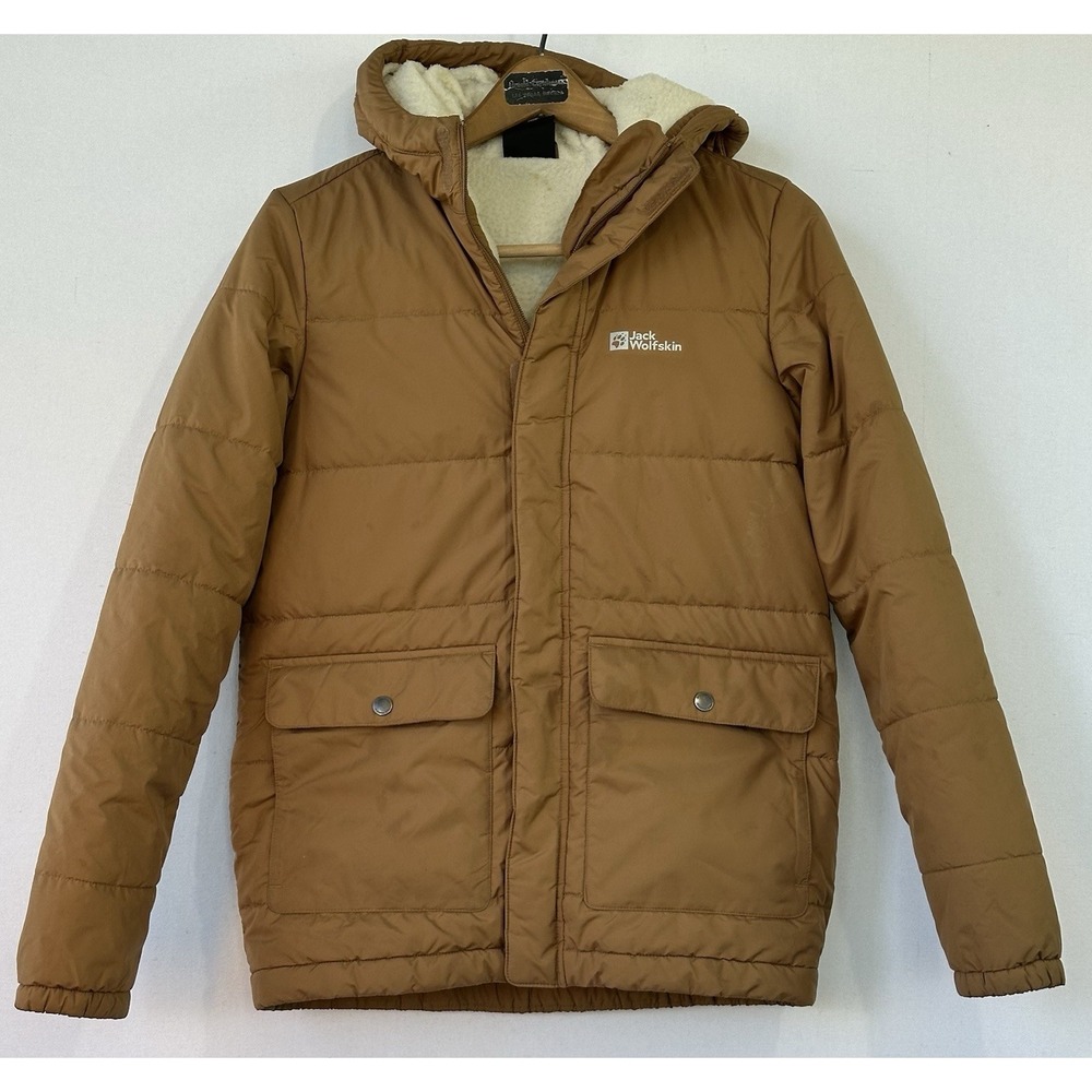 Jack Wolfskin Hooded Puffer Jacket Kid's Youth Large Sz 14